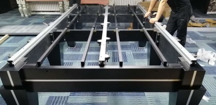 Стол / снукер "Magnum Pro" 12 ф (черный, плита 50 мм в комплекте) с системой подогрева плит