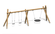 Качели тройные "Столбушка"