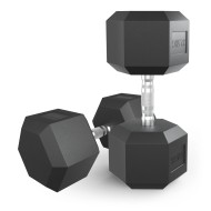 Гантель гексагональная UNIX Fit обрезиненная 32,5 кг, 2 шт.