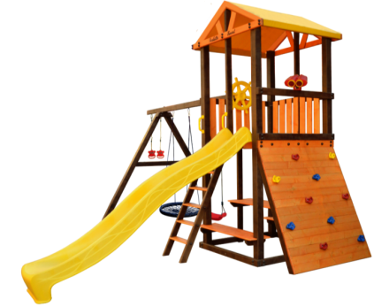 Игровой комплекс Perfetto Sport «Bari-5» с качелями "Паутина"