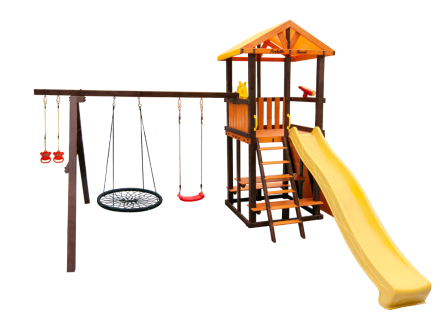 Игровой комплекс Perfetto Sport «Bari-5» с качелями "Паутина"