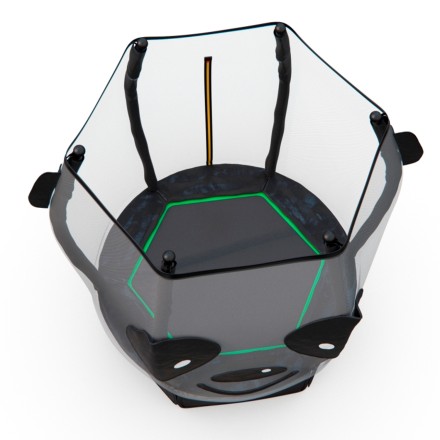 Батут детский DFC ANIMALS PANDA 55" с сеткой