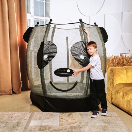 Батут детский DFC ANIMALS PANDA 55" с сеткой