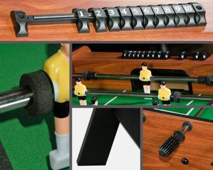 Игровой стол - футбол "Stuttgart" (122x61x81см, коричневый) Игровой стол - футбол "Stuttgart" (122x61x81см, коричневый)