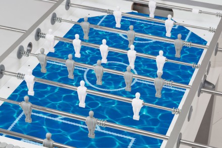 Игровой стол - футбол "Garlando G-500 Pure White H2O" (143x76x88см)