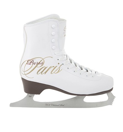 Фигурные коньки PARIS LUX fur с подсветкой