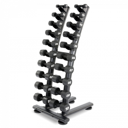 Стойка для хромированных гантелей двойная Hasttings Digger HD71D1K