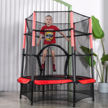 Батут DFC JUMP KIDS 55" красно-серый Батут DFC JUMP KIDS 55" красно-серый