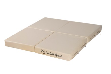 Мат Perfetto Sport № 11 (100 х 100 х 10) складной 4 сложения сине/жёлтый Мат Perfetto Sport № 11 (100 х 100 х 10) складной 4 сложения сине/жёлтый