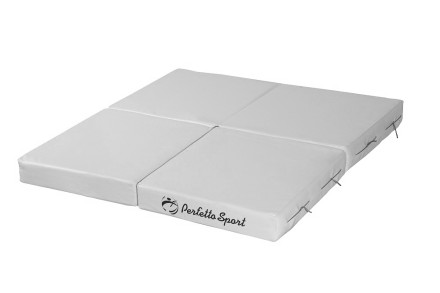 Мат Perfetto Sport № 11 (100 х 100 х 10) складной 4 сложения сине/жёлтый Мат Perfetto Sport № 11 (100 х 100 х 10) складной 4 сложения сине/жёлтый