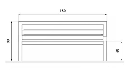 Уличная скамейка Аврора 01.011.0