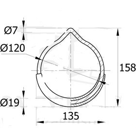 Гимнастические кольца на цепном подвесе (пара)