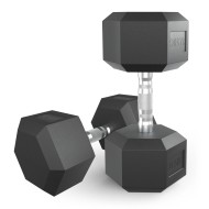 Гантель гексагональная UNIX Fit обрезиненная 27,5 кг, 2 шт.