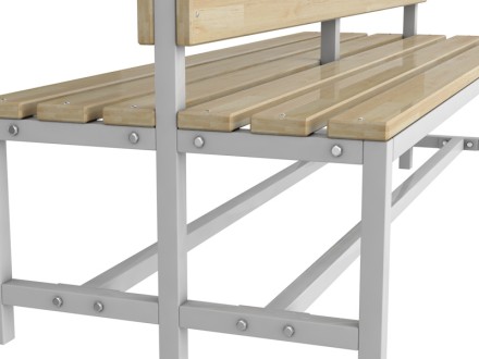 Скамейка для раздевалки двухсторонняя разборная