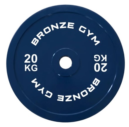Диск калиброванный BRONZE GYM для пауэрлифтинга синий 20 кг Диск калиброванный BRONZE GYM для пауэрлифтинга синий 20 кг