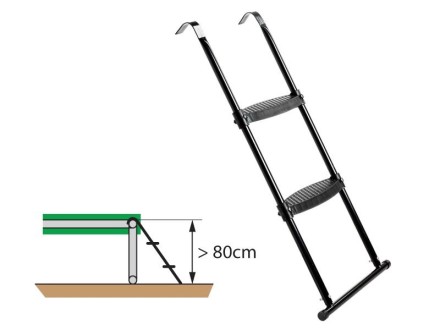 Батут Элегант Премиум 305 см серый
