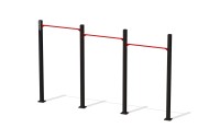 Перекладины стационарные разноуровневые «Подтягивание из виса на высокой перекладине» СО-09Г