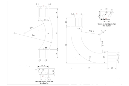 Комплект луз для Снукера "Dynamic Riley", с выкатом, лен