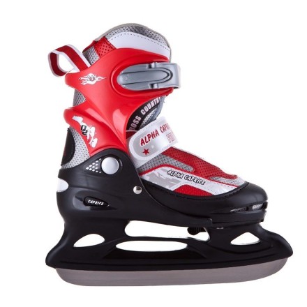 Раздвижные полумягкие коньки PW-185 red