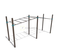 Рукоход разноуровневый (2 секции) Рукоход разноуровневый (2 секции)