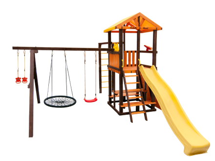 Игровой комплекс Perfetto Sport «Bari-8» с качелями "Паутина"