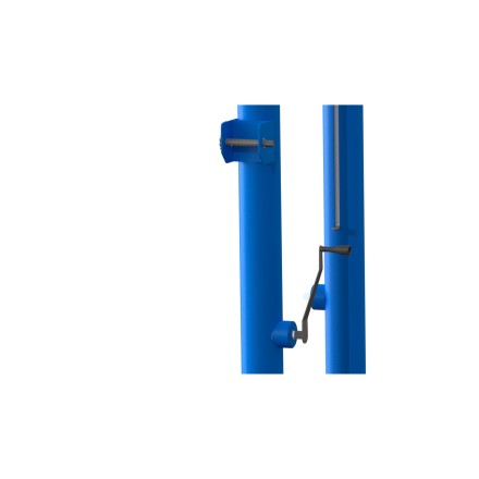 Стойки волейбольные телескопические окрашенные со стаканами