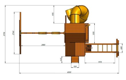 Панорама с трубой и рукоходом