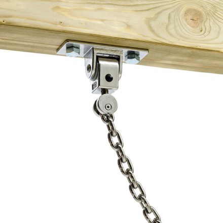 Gодвес для качелей ‘premium’ с плоской планкой - нержавеющая сталь