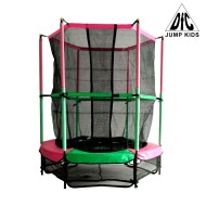 Батут DFC JUMP KIDS 55" зел/роз, сетка (137см)