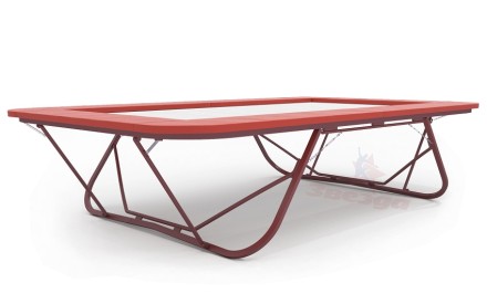 Спортивный батут разборный "Звезда" - соревновательный размер - профессиональная прошитая плетеная сетка