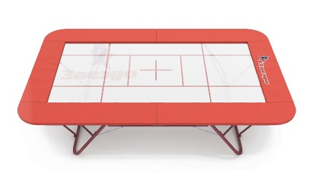 Спортивный батут разборный "Звезда" - соревновательный размер - профессиональная прошитая плетеная сетка