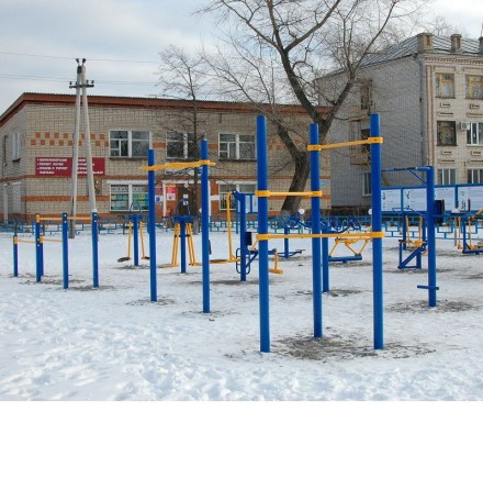 W-1.7.8 Площадка для воркаута. Уровень - двор. 70 кв.м.