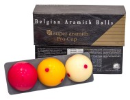 Комплект шаров 61.5 мм " Aramith Carom Pro Cup" с поддоном