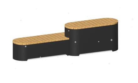 ПМ-147.2 Скамья “Островок” (2 секции)