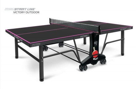 Стол теннисный VICTORY 6 Всепогодный  (черный) 