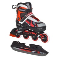Раздвижные роликовые коньки (со сменными лезвиями) Moving Red, XS (27-30)