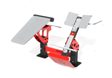 Уличный тренажер сдвоенный для разгибательных мышц спины и больших ягодичных мышц УТН-01Г