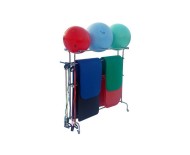 Мобильная стойка для ковриков и фитболов