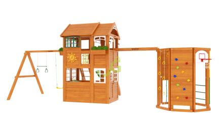 Детская площадка Клубный домик 2 с WorkOut Luxe