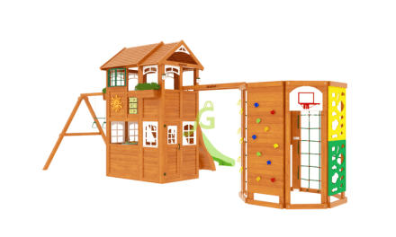 Детская площадка Клубный домик 2 с WorkOut Luxe