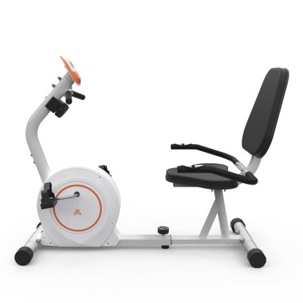 Велотренажер DFC B504RWO магнитный (белый корпус, оранжевая полоса) Велотренажер DFC B504RWO магнитный (белый корпус, оранжевая полоса)