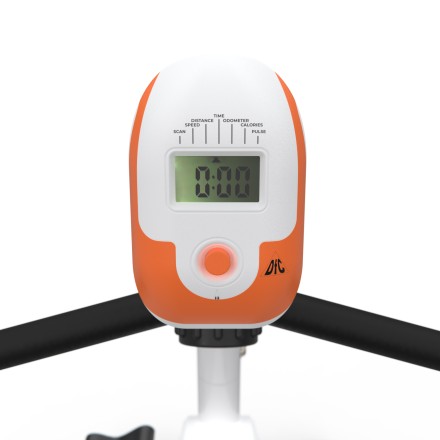 Велотренажер DFC B504RWO магнитный (белый корпус, оранжевая полоса) Велотренажер DFC B504RWO магнитный (белый корпус, оранжевая полоса)