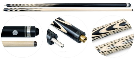 Кий / пирамида 2-pc "Тюльпан" (черный граб, граб) Кий / пирамида 2-pc "Тюльпан" (черный граб, граб)