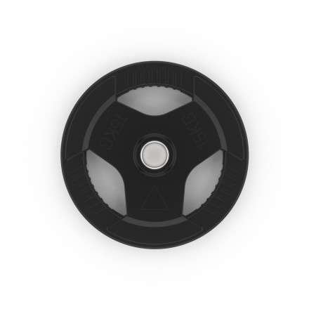 Диск обрезиненный с хватом DFC 15 кг / диаметр 51 мм