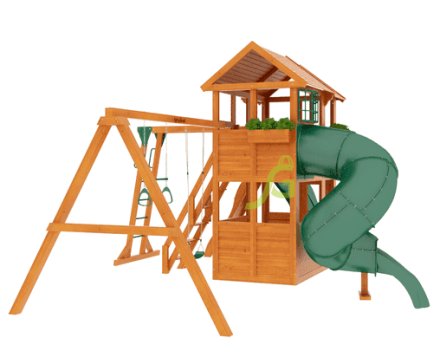 Детская площадка Клубный домик 2 с трубой и рукоходом