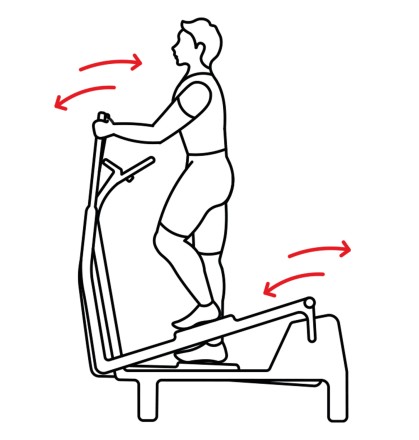 Уличный кардиотренажер на все группы мышц с безынерционным нагрузочным механизмом УТН-03Г