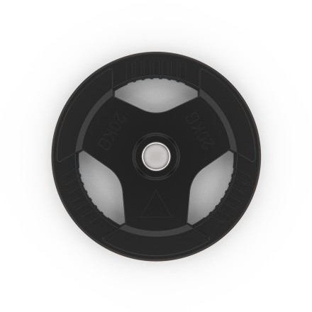 Диск обрезиненный с хватом DFC 20 кг / диаметр 51 мм