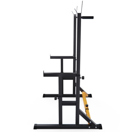 Стойка для штанги с подстраховкой DFC Y-GYM TF-63, с упорами для отжиманий Стойка для штанги с подстраховкой DFC Y-GYM TF-63, с упорами для отжиманий