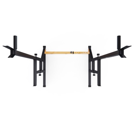 Стойка для штанги с подстраховкой DFC Y-GYM TF-63, с упорами для отжиманий Стойка для штанги с подстраховкой DFC Y-GYM TF-63, с упорами для отжиманий