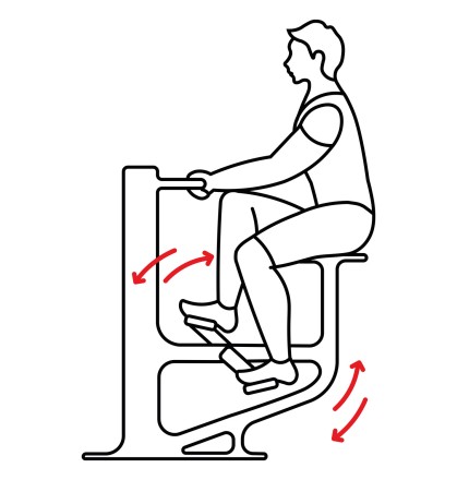 Уличный тренажер для развития мышц икроножных, ягодичных с безынерционным нагрузочным механизмом УТН-04Г Уличный тренажер для развития мышц икроножных, ягодичных с безынерционным нагрузочным механизмом УТН-04Г